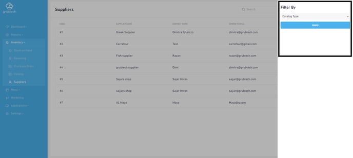Filter search