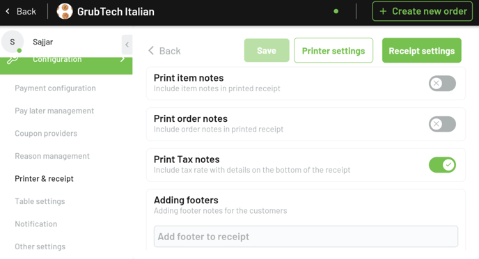 print tax notes