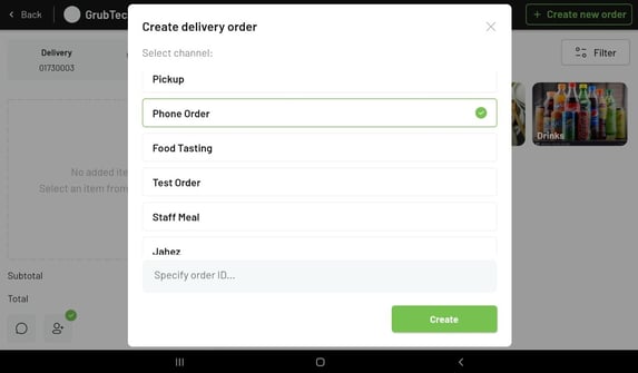 select a channel  - phone order edited 